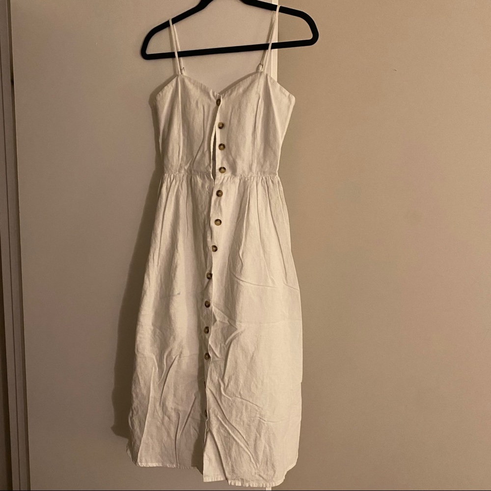 White linen dress from HM